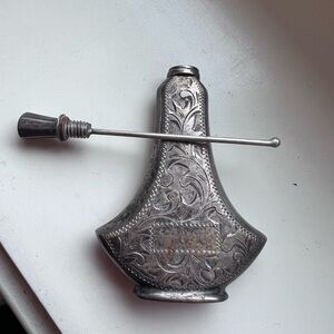 Antique Sterling Silver Perfume Bottle Dispenser Flask
